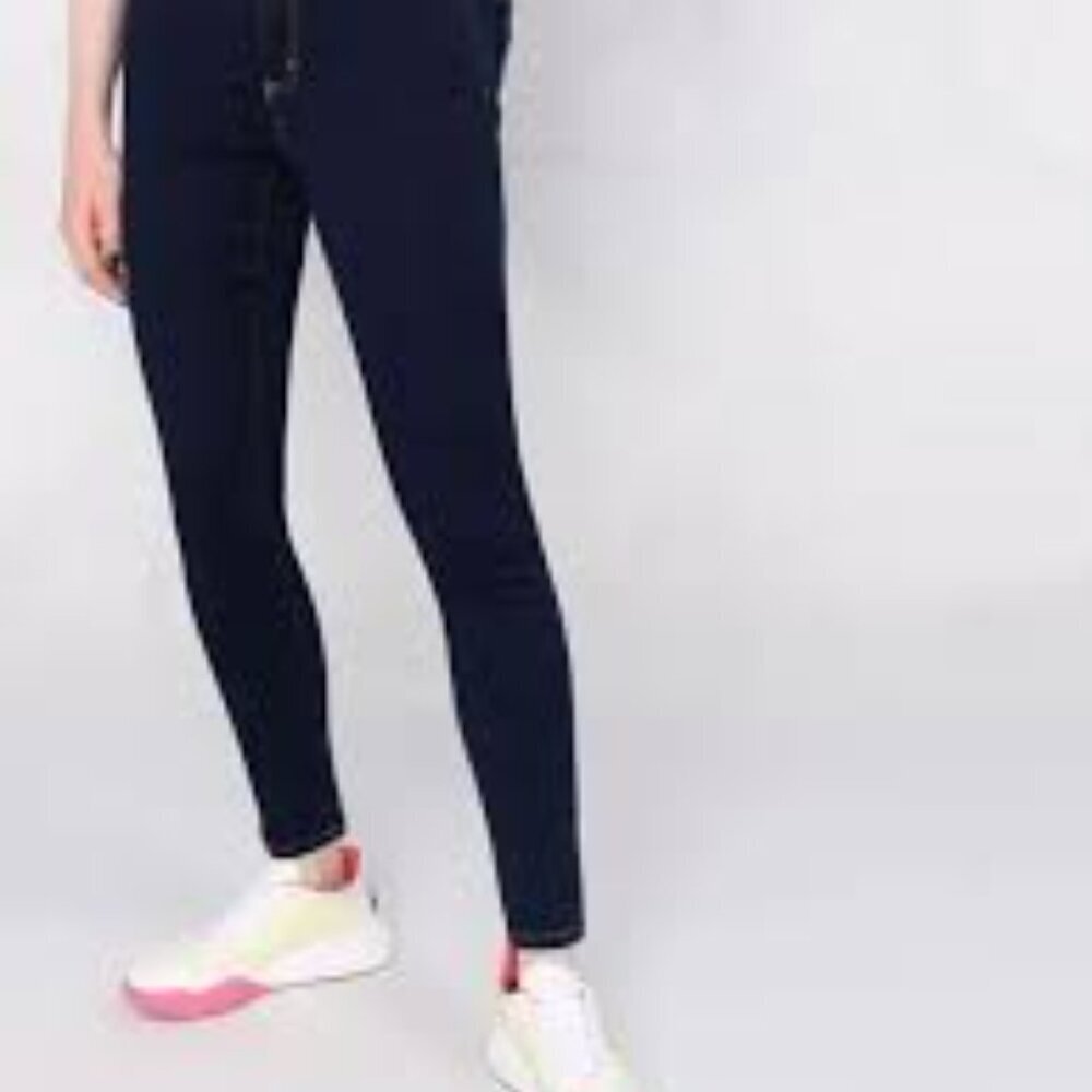 NWT Michael Kors Mid Rise Skinny Jeans Dark Blue Women Jeans Size 6 - Picture 8 of 8